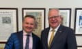 Chris Bowen with Tim Walz