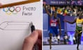 Noah Lyles' dramatics photo finish in the 100m dash is explained through drawing and data visualisation