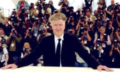 Happier times … Lynch at the Cannes film festival in 2002.