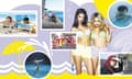 Composite of screen shots from summer films