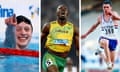 WR Holders. Katie Ledecky, Usain Bolt and Jonathan Edwardsv