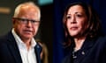 Tim Walz and Kamala Harris