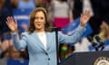 Kamala Harris at a rally in Atlanta, 30 July 2024