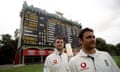 Graham Thorpe and Mark Ramprakash after an epic partnership against South Australia in 1998