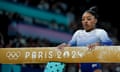 Simone Biles put her fifth place finish in Paris 2024 Olympic beam final down to a 'weird and awkward' atmosphere at Bercy Arena