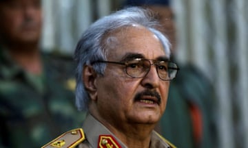 Khalifa Haftar in a military uniform