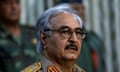 Khalifa Haftar in a military uniform