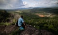 Thomas Devroy, of Arau village, looks out over the Essequibo region. The two countries' growing dispute over the oil-rich land has raised tensions across Latin America.