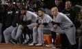 Chicago White Sox players watch another defeat from the dugout