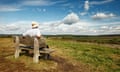 Man on bench