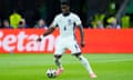 Marc Guéhi with the ball at his feet at Euro 24