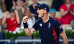 Andy Murray and Dan Evans agains saved match points as they overcame Belgium’s Sander Gille and Joran Vliegen in the doubles tennis at Roland-Garros.