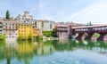 Bassano del Grappa with its Ponte Vecchio over the Brenta River