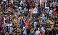 Thousands of people celebrate the resignation of Bangladesh prime minister Sheikh Hasina.